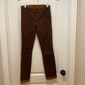 J Brand Turbulent coated clay jeans
